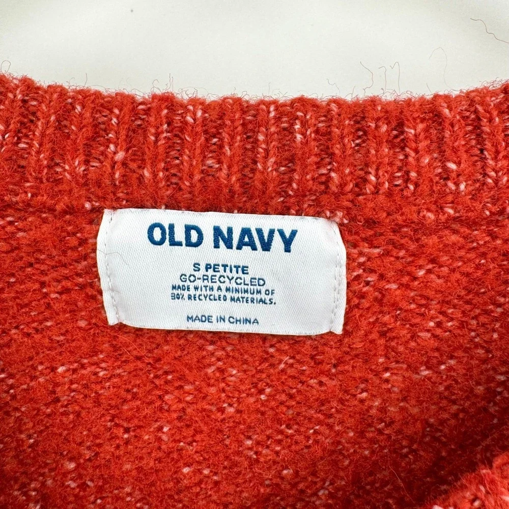 Old Navy Cozy Cocoon Orange Tunic Fox Long Sleeve‎ Sweater Women's SP